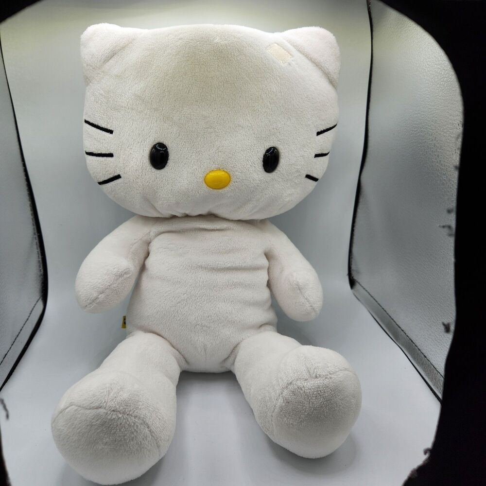Build A Bear Workshop HELLO KITTY 18" Plush No Bow White Stuffed Animal